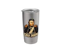 Spirit Of Chief Joseph Nez Perce Native Pride Gobelet isotherme en acier inoxydable double paroi