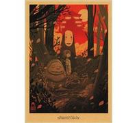 Spirited Away Hayao Miyazaki Movie Poster Peinture décorative japonaise Anime - 42 x 30 cm (Style 08) G