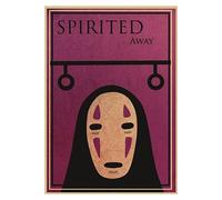 Spirited Away Hayao Miyazaki Movie Poster Peinture décorative japonaise Anime - 42 x 30 cm (Style 17)