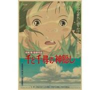 Spirited Away Hayao Miyazaki Movie Poster Peinture décorative japonaise Anime - 42 x 30 cm (Style 29) G