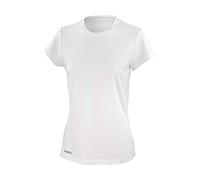 Spiro T-Shirt à Manche Courte pour Femmes à séchage Rapide Super Doux. Moyen Blanc