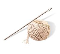 SpitJack Kit de ficelle de cuisson et d'aiguille à viande pour coudre le porc entier, le porc, le poulet et la dinde. Aiguille en acier inoxydable de 17,8 cm et 55 m de ficelle de cuisine en coton.