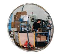 SPL Miroir de contrôle/sécurité D.800 mm paroi arrière noire avec fixation 15 m SPL Quantité:1