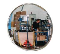 Miroir de contrôle/sécurité D.400mm réversible noir avec support 4m SPL