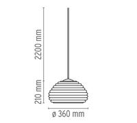 FLOS Suspension Splügen Bräu aluminium poli