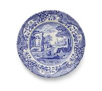 Spode Assiettes à déjeuner italiennes bleues - Lot de 4 (assiettes à déjeuner bleues, blanches, 9 pouces)