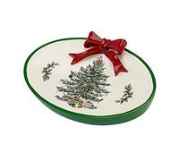 Spode Collection Sapin de Noël en Coton, Rouge, Porte-Savon
