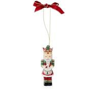 Spode Décoration de sapin de Noël en tartan casse-noisette - Décoration festive, boule fantaisie pour décoration saisonnière - Ornement souvenir de vacances idéal pour Noël - Ornement de collection