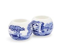 Spode Photophore Blue Italian. lot de 2 Bleu-blanc