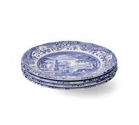 Spode Lot de 4 assiettes à pain et à beurre italiens Bleu