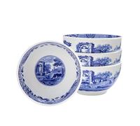 Spode Lot de 4 petits bols de service italiens bleus pour trempettes, sauces et condiments | Plats de service en porcelaine fine de 10,2 cm | Passe au micro-ondes et au lave-vaisselle, 1808393