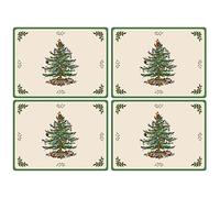 Spode Lot de 4 Sets de Table Coffret, Bois, Multicolore,