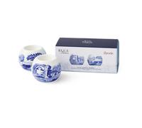 Spode Photophore Blue Italian. lot de 2 Bleu-blanc