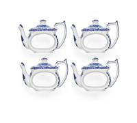 Spode Ronds de serviette Blue Italian. lot de 4 Bleu-blanc