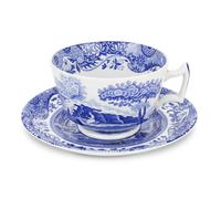 Spode Tasse à petit-déjeuner et soucoupe Blue Italian 28 cl