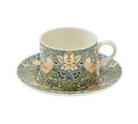 Spode Tasse à thé avec soucoupe Strawberry Thief 28 cl Multi