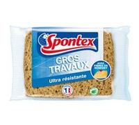 Spontex Éponge Gros Travaux Blonde 16 x 11 cm