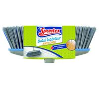 SPONTEX - 1 Tête de balai intérieur - Compatible avec tous manches Spontex - Fibres double action - Bords antichocs