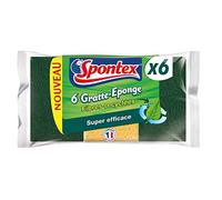 SPONTEX - 6 Gratte Éponge Fibres Recy s - ( Lot De 3 )