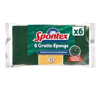 Spontex - 6 Gratte-Eponge Particules d'aluminium
