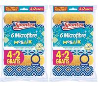 Spontex Bayeta MICR.Mosaik 4+2 (Lot de 2)