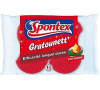 SPONTEX - Éponge Gratounett' Efficacité Longue Durée 2 Éponges - Lot De 4