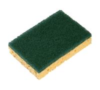 Spontex Eponge grattante Basic double face Sponrex 74 recy Moyen - Tampon jaune et vert - Lot de 10