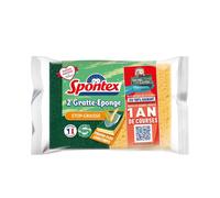 Eponge antibactérienne Spontex - paquet de 2