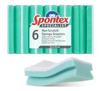 Spontex | Éponges à récurer Anti-Rayures Specialist | XL | Résistantes à l’Usure et polyvalentes pour Le Nettoyage Professionnel | Paquet de 6