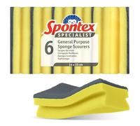 Spontex Éponges à récurer Specialist | XL | Résistantes à l’Usure et polyvalentes pour Le Nettoyage Professionnel | Paquet de 6