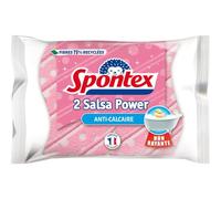 SPONTEX - Éponges Récurantes Multi-surfaces pour Salle de Bains, Nettoyage Efficace (Lot de 2) - Le Lot De 4