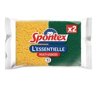 SPONTEX Essential Éponges grattantes multi-usages double face 2 éponges