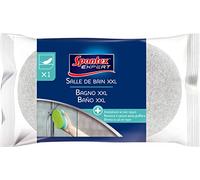 SPONTEX EXPERT - Eponge Salle de Bain - Taille XXL - Nettoie et Fait Briller - Cellulose - Ultra Absorbante - 1 Eponge XXL Gris/Vert