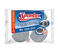 SPONTEX - Flash Éponge Ne Raye Pas 2 Éponges - Lot De 4 - Offre Special