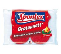 Spontex Gratounett? Stop Graisse Rouge x2 (Lot de 6 Soit 12 éponges)