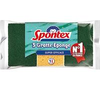 Lot de 3 éponges Gratte-Eponge Super Efficace