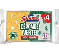 SPONTEX Éponges à récurer vertes x4