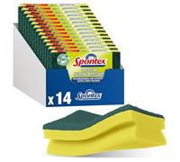 Spontex Jumbo Lot de 14 nettoyants anti-graisse pour grandes surfaces avec fibres recy s oléophobes et protection anti-peluches