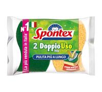 Spontex Lot de 2 éponges double utilisation