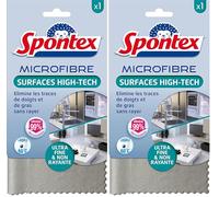 Spontex - Microfibre Surfaces High Tech - Ultra Fine - Non rayante - Elimine Les Traces de Doigts et de Gras