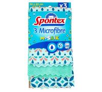 Spontex Microfibres Mosaik - 3 Microfibres - Esthétiques