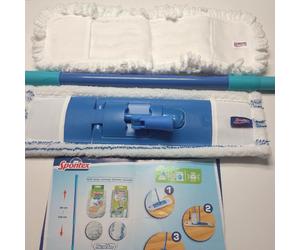 Spontex Mop Extra plat Mop microfibre Balayage polyvalent Nettoyage facile