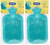 Spontex Sac à eau chaude, capacité de 2 L, paquet d'une pièce, couleurs assorties (Lot de 2)