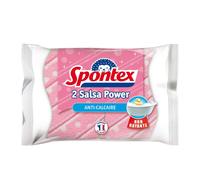 Spontex – Éponge grattante végétale Douce Forme Fleur Salsa – 2 unités