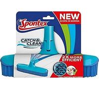 Spontex Tête de balai Catch & Clean - picots caoutchouc, poils TPR, 1 tête (sans poignée)