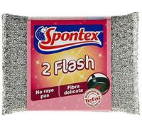 Spontex Tampons grattants Flash sans rayures – Lot de 2