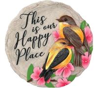 Spoontiques - Décoration de jardin - No Place Like Home Stepping Stone - Pierre décorative pour jardin