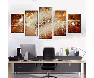 Sport Sur Toile Peintur Papillon Portrait Abstrait 5 Panneau Mural Art Image Home Decor Pour Salon Photo Sur Toile Poster Des Illustrations (Xl/Avec Cadre 150 X 100 Cm) Affiche De Photo D' -7F9U-H1F