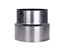SPORTARC Ø100mm/Ø90mm Tuyau de cheminée en acier inoxydable - Réducteur/Connecteur de tuyau - Adaptateur pour poêle - Tuyau de cheminée