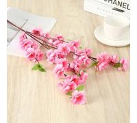 SPORTARC Arbre de fleurs artificielles en soie pour décoration, cerisier, prunier artificiel, branche de fleurs de pêche, 63 cm (rose)